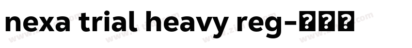 nexa trial heavy reg字体转换